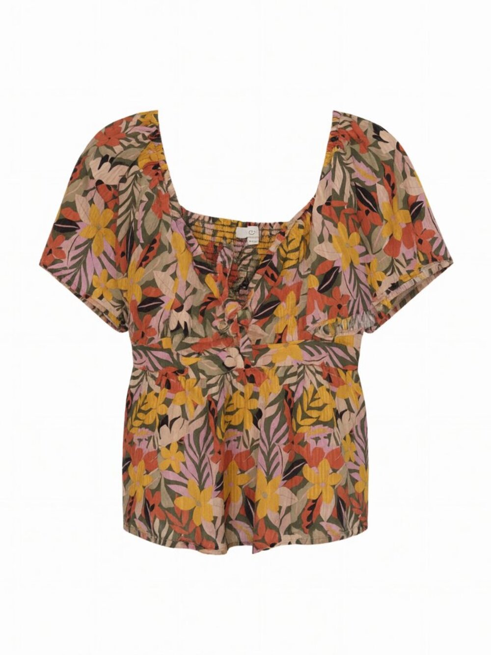LOFT Women's Floral Print Blouse Women L Multicolor
